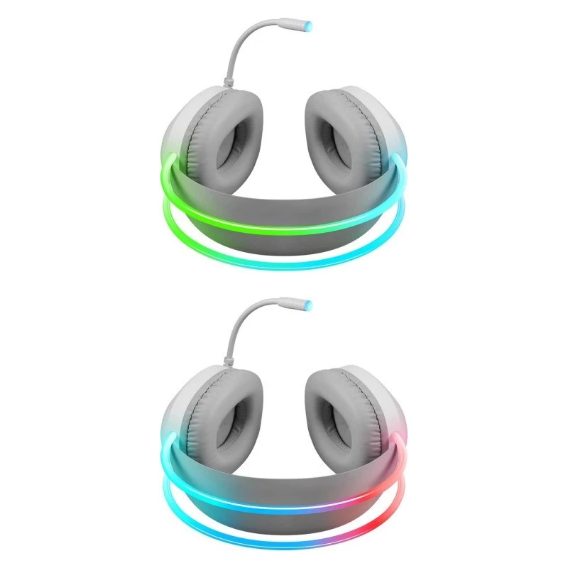 Defender Eclipse RGB herný headset biely