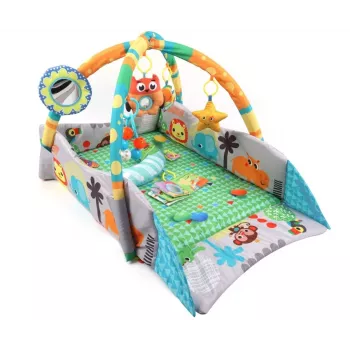 MILLY MALLY 4-in-1 džungľová hracia podložka, suchý bazén, ohrádka