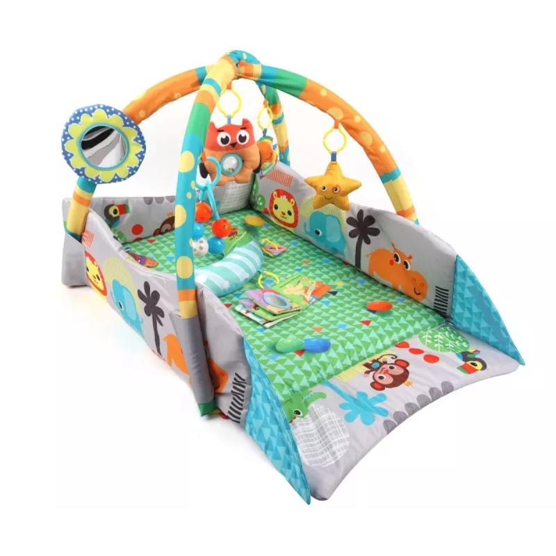 MILLY MALLY 4-in-1 džungľová hracia podložka, suchý bazén, ohrádka