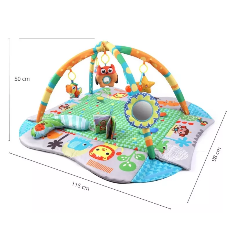 MILLY MALLY 4-in-1 džungľová hracia podložka, suchý bazén, ohrádka