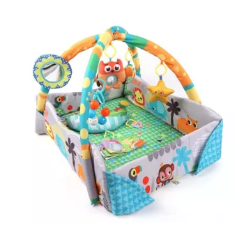 MILLY MALLY 4-in-1 džungľová hracia podložka, suchý bazén, ohrádka