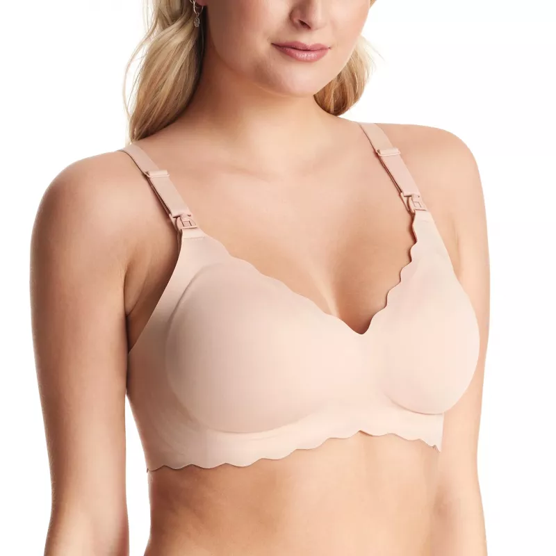 MOMCOZY YN46 Seamless Support Floral dojčenská podprsenka Skin S
