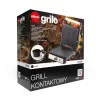 ELDOM GK200 GRILO kontaktný gril 2000W s nastaviteľným termostatom, nepriľnavé platne, čierna/strieborná