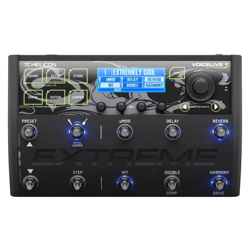 TC-Helicon VoiceLive 3 Extreme - gitarový a spevácky multiefektový procesor s looperom