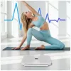 AWEI SS1 multifunkčná osobná váha s Bluetooth 5.0, biela