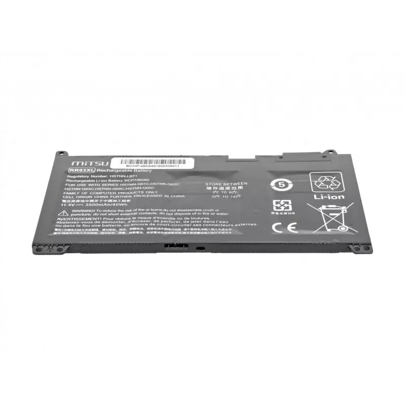 MITSU batéria pre HP 450 G4, 470 G4 3500 mAh (40 Wh) 11,4 Volt