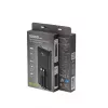 Gembird PB10-PD20-LCD-01 powerbanka s integrovanými káblami, rýchle nabíjanie 20W, 10000 mAh, čierna