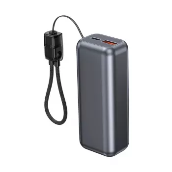 Gembird PB10-PD20-LCD-02 kompaktná rýchlonabíjacia powerbanka s LCD displejom, 20W, 10000 mAh, Space Grey