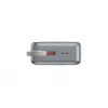 Gembird PB20-PD65-LCD-01 rýchlonabíjacia powerbanka s integrovanými káblami, 65W, 20000 mAh, čierna