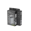 Gembird PB20-PD65-LCD-01 rýchlonabíjacia powerbanka s integrovanými káblami, 65W, 20000 mAh, čierna