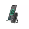 Gembird PB10-WPC15MS-01 magnetická bezdrôtová powerbanka s integrovaným stojanom, 15W, 10000 mAh, čierna