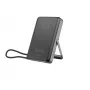Gembird PB10-WPC15MS-01 magnetická bezdrôtová powerbanka s integrovaným stojanom, 15W, 10000 mAh, čierna