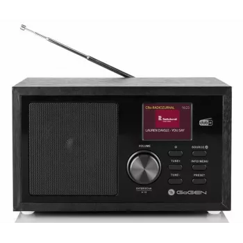 GoGen DAB620BTCB prenosné DAB+ & UKW rádio s Bluetooth, CD prehrávačom a USB-MP3 prehrávaním, čierne