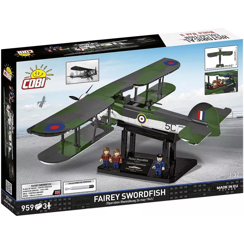 COBI KLOCKI stavebnica Fairey Swordfish Executive Edition 959 dielov