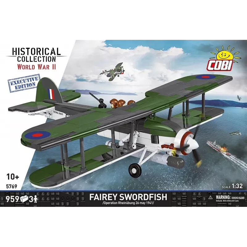 COBI KLOCKI stavebnica Fairey Swordfish Executive Edition 959 dielov