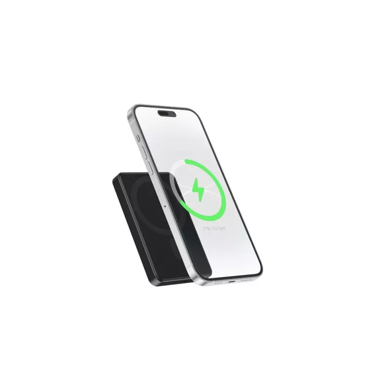 Gembird PB05-WPC15M-01 magnetická bezdrôtová powerbanka 15W, 5000mAh, čierna