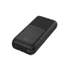 Gembird PB20-PD20-LCD-01 rýchlonabíjacia powerbanka s integrovanými káblami, 20 W, 20000 mAh, čierna