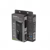Gembird PB20-PD20-LCD-01 rýchlonabíjacia powerbanka s integrovanými káblami, 20 W, 20000 mAh, čierna