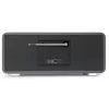 TechniSat DIGITRADIO 602 DAB+/FM/internetové rádio s Bluetooth, CD prehrávačom a Qi nabíjačkou - antracitová/strieborná