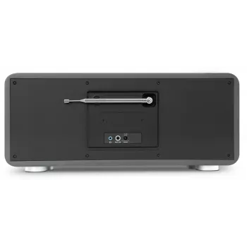 TechniSat DIGITRADIO 602 DAB+/FM/internetové rádio s Bluetooth, CD prehrávačom a Qi nabíjačkou - antracitová/strieborná