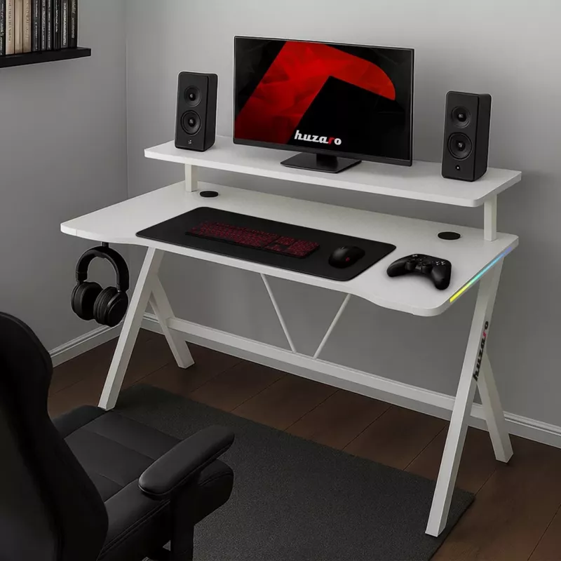 Huzaro Hero 1.9 RGB biely herný stôl
