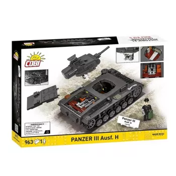 COBI 958 PCS HC WWII Panzer III Ausf. H stavebnica