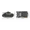 COBI 958 PCS HC WWII Panzer III Ausf. H stavebnica