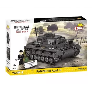 COBI 958 PCS HC WWII Panzer III Ausf. H stavebnica