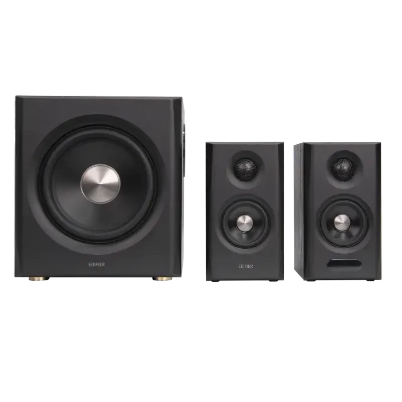 Edifier S355DB 2.1 regálový reproduktorový systém so subwooferom, čierny