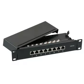 EFB Elektronik mini patch panel STP Cat.6 8xRJ45 10