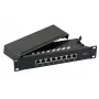 EFB Elektronik mini patch panel STP Cat.6 8xRJ45 10