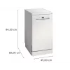 Bosch Serie 2 SPS2HKW55E voľne stojaca úzka umývačka riadu, 10 miest na riad, biela