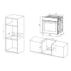 MPM-63-BO-30 vstavaná elektrická rúra čierna, 67L, 9 funkcií, energetická trieda A
