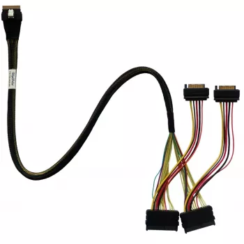 HighPoint SFF-8654 na U.2 SFF-8639 NVMe kábel TS8i-8639-060 (60cm)