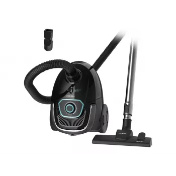 Cecotec Conga Powerbag 2500 Plus vysávač s vreckom, 850 W, 2,5 L nádoba na prach, čierny
