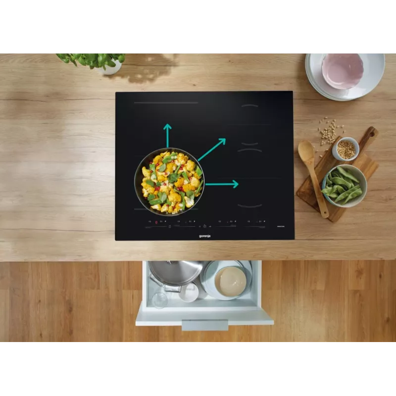 Gorenje indukčná varná doska GI6432BSC 60 cm čierna s PowerBoost, časovač, detská poistka