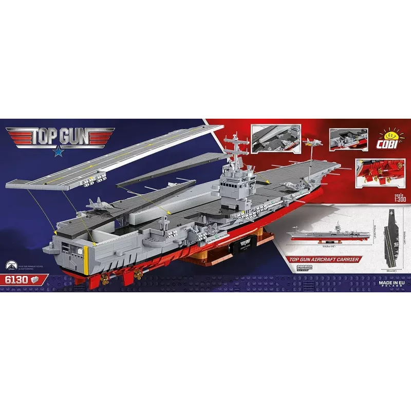 COBI KLOCKI kocky Top Gun lietadlová loď 6130 dielov