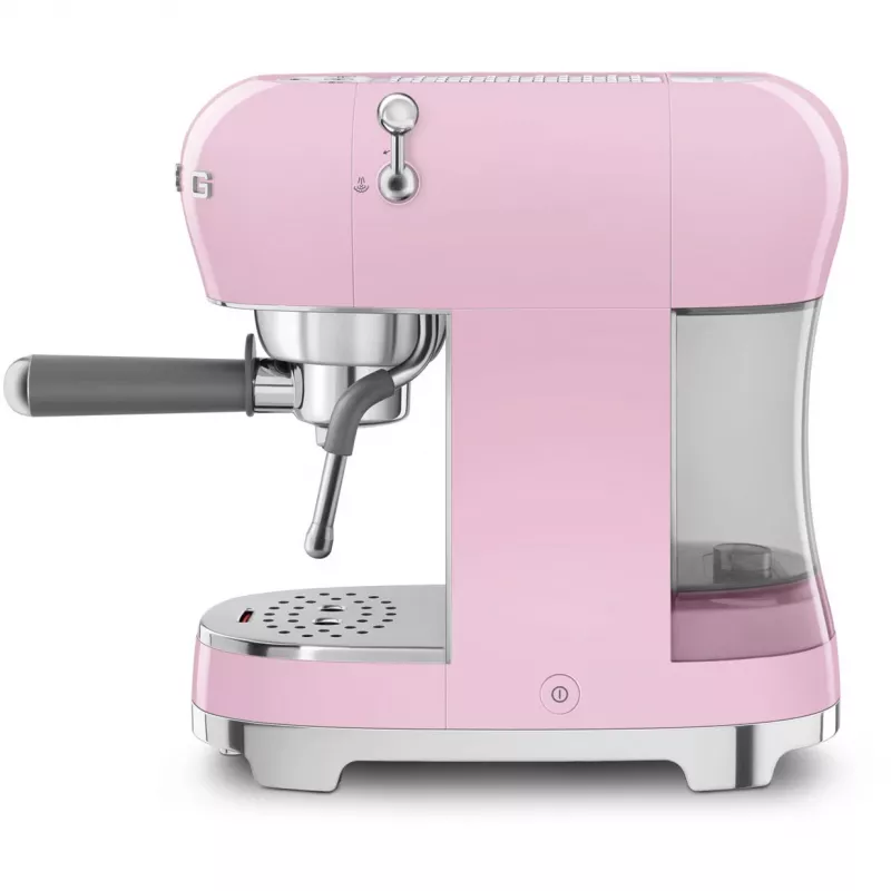 Smeg ECF02PKEU 50s Retro Style espresso kávovar, 1350 W, ružový