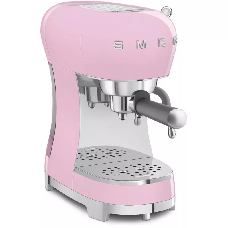 Smeg ECF02PKEU 50s Retro Style espresso kávovar, 1350 W, ružový