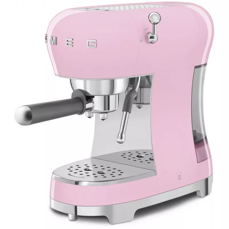 Smeg ECF02PKEU 50s Retro Style espresso kávovar, 1350 W, ružový
