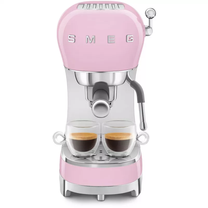 Smeg ECF02PKEU 50s Retro Style espresso kávovar, 1350 W, ružový
