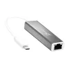 j5create USB-C na Gigabit Ethernet adaptér strieborný JCE133G-N