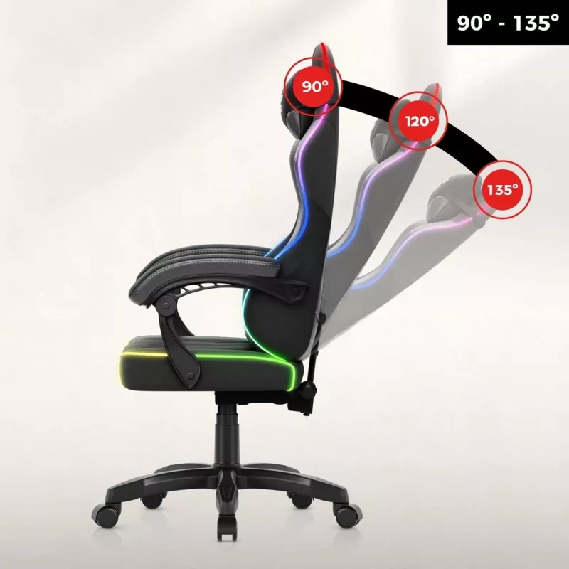Huzaro Force 2.7 RGB Black herná stolička