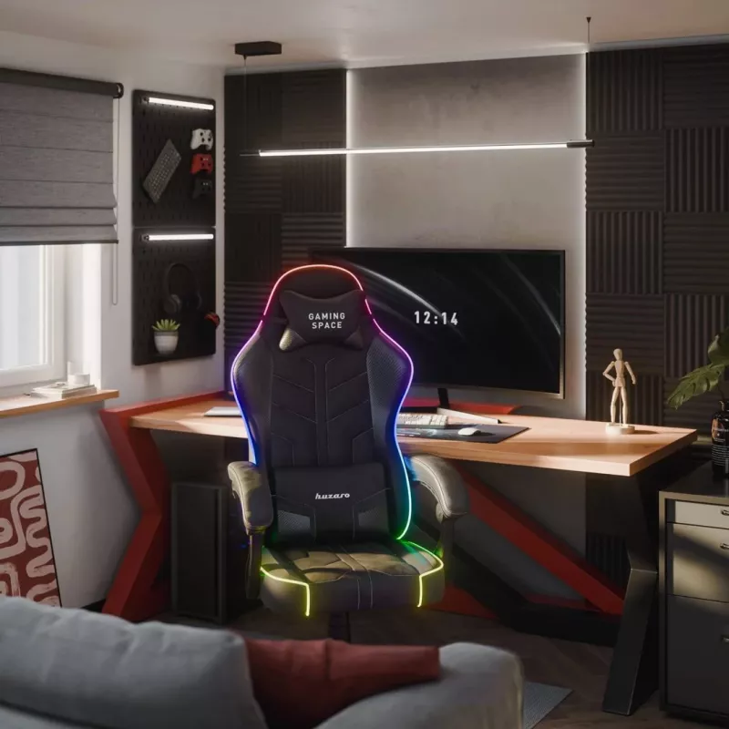 Huzaro Force 2.7 RGB Black herná stolička