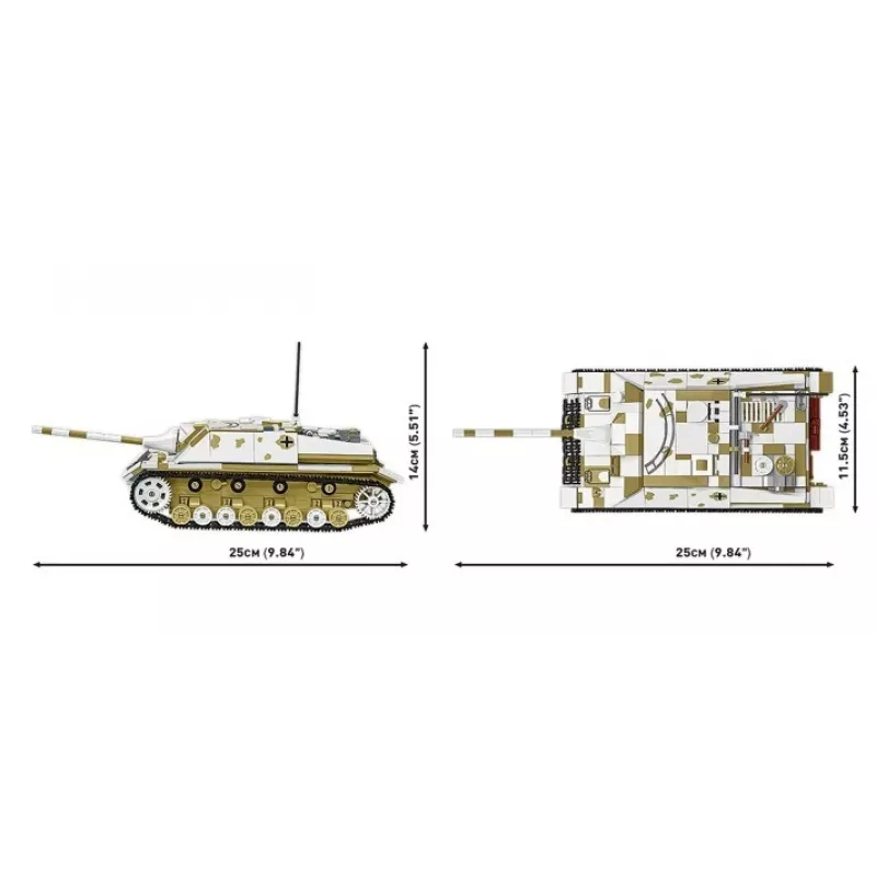 COBI KLOCKI Historical Collection Jagdpanzer IV/70 (V) (Sd.Kfz.162/1) stavebnica 1024 dielov