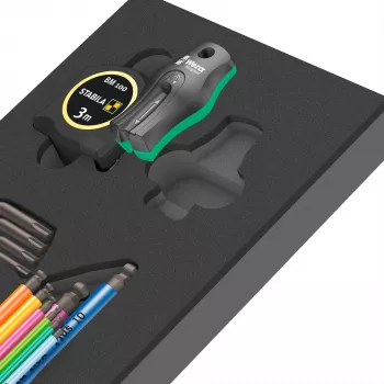 Wera 9740 Hex-Plus sada L-kľúčov metrická 9-dielna s guľovou hlavou a farebným označením