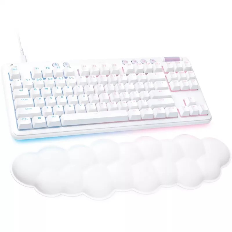 Logitech G G713 TKL mechanická herná klávesnica - White Mist (Aurora Collection)