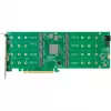 HighPoint Rocket 1508 8x M.2 port na PCIe 4.0 x16 NVMe HBA C rozširujúca karta