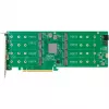 HighPoint Rocket 1508 8x M.2 port na PCIe 4.0 x16 NVMe HBA C rozširujúca karta