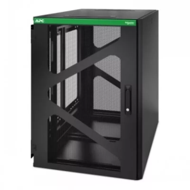 APC NetShelter 18U nástenný rack - 19 palca šírka, 520 mm hĺbka, čierny